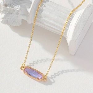🆕 18 Karat Gold Plated Crystal Pendant Necklace